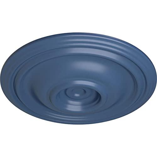 Ekena Millwork Ekena Millwork CM14TRAMF Traditional Ceiling Medallion, 14 3/4\"OD x 1 3/4\"P (Fits Canopies up to 4\"), Hand-Painted Americana