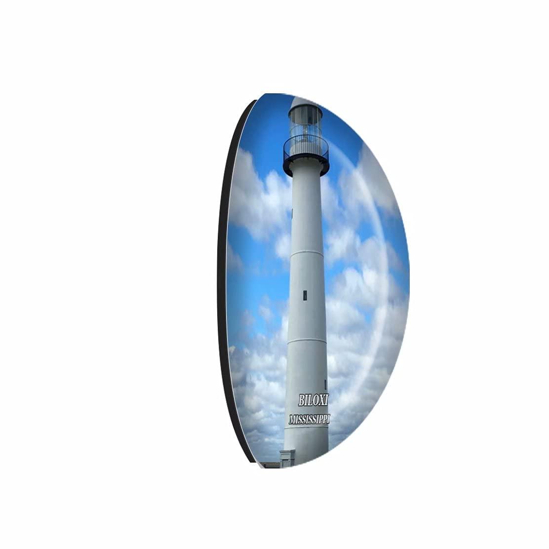 Weekino Crystal Fridge Magnets Biloxi Mississippi USA Travel Souvenir Funny Sticker for Gift Home Decoration Office Whiteboard