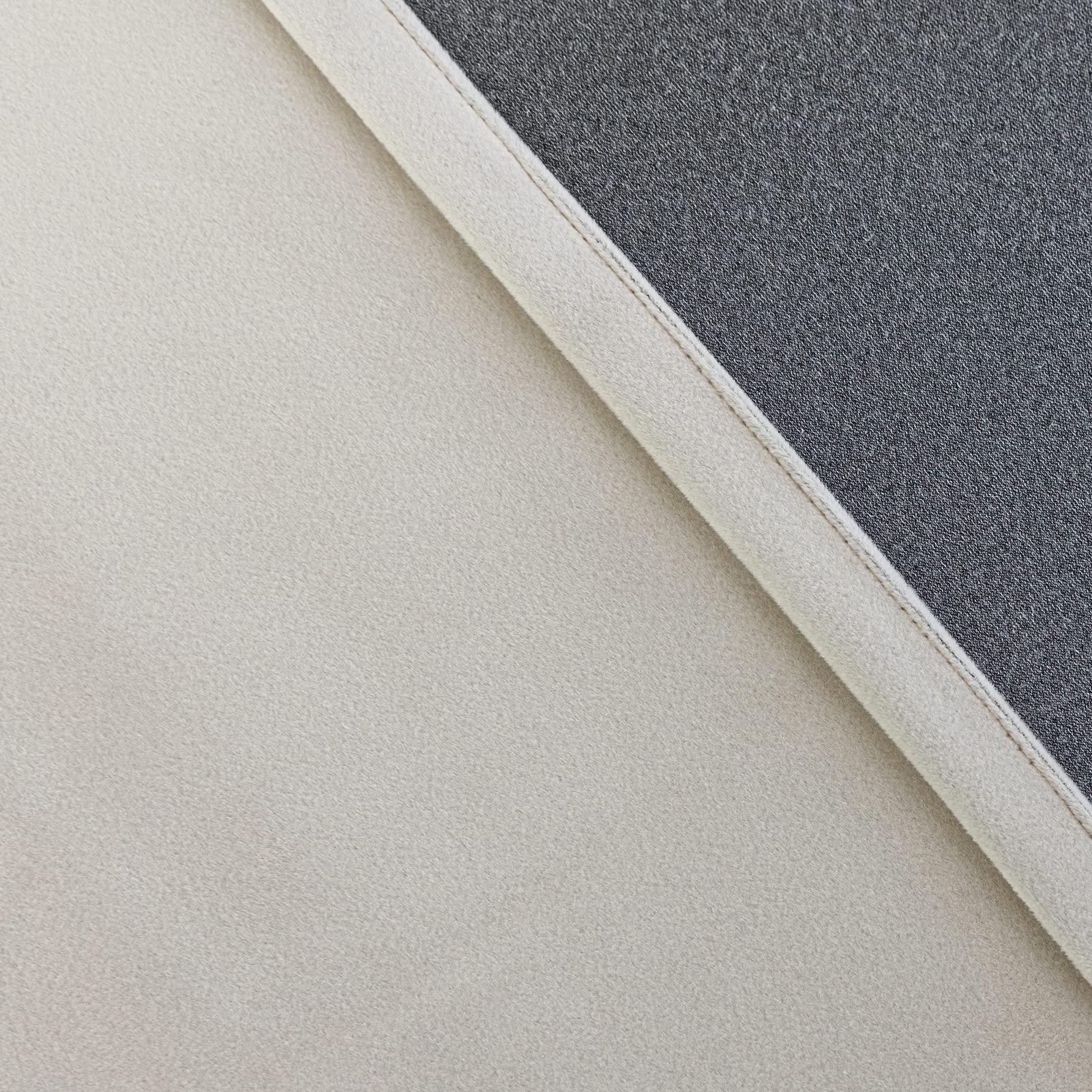 PLEASANT BOULEVARD PLEASANT BOULEVARD Velvet Curtains [2 Panels] Heavy Blackout Window Drapes with Grommet, Thermal Insulated Darkening Curtains for Living Room, Bedroom, & Home Decor (52" W x 95" L, New Beige)