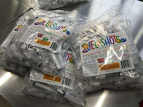 The Original JeloShots Jello Shot Syringes, Medium (up to 2oz), The Original JeloShots™ Gelatin Jello Shot Syringes with Easy-Grip Caps, Reusable (96, Clear)
