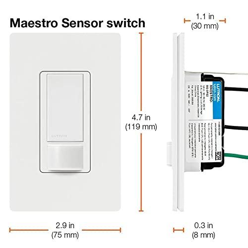 Lutron Lutron Maestro Motion Sensor Switch | 2 Amp, Single Pole | MS-OPS2-PD | Palladium