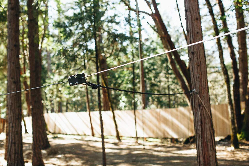 Zip Line Gear Bungee Brake Kit (60FT) Zipline Brake System to Gently Slow and Stop Riders for a Fun Ride