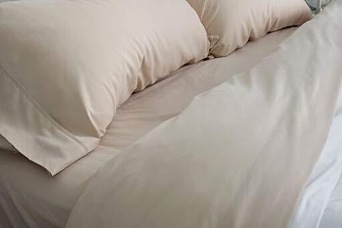 PeachSkinSheets PeachSkinSheets Night Sweats: The Original 1500tc Soft Standard Pillowcase Set Almond (Ivory)