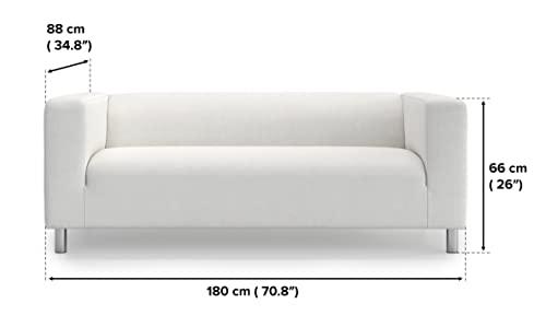 TLYESD TLYESD Klippan Couch Cover Replacement for IKEA Klippan Loveseat Cover, Klippan Sofa Cover, Klippan Cover Only(Dark Grey)