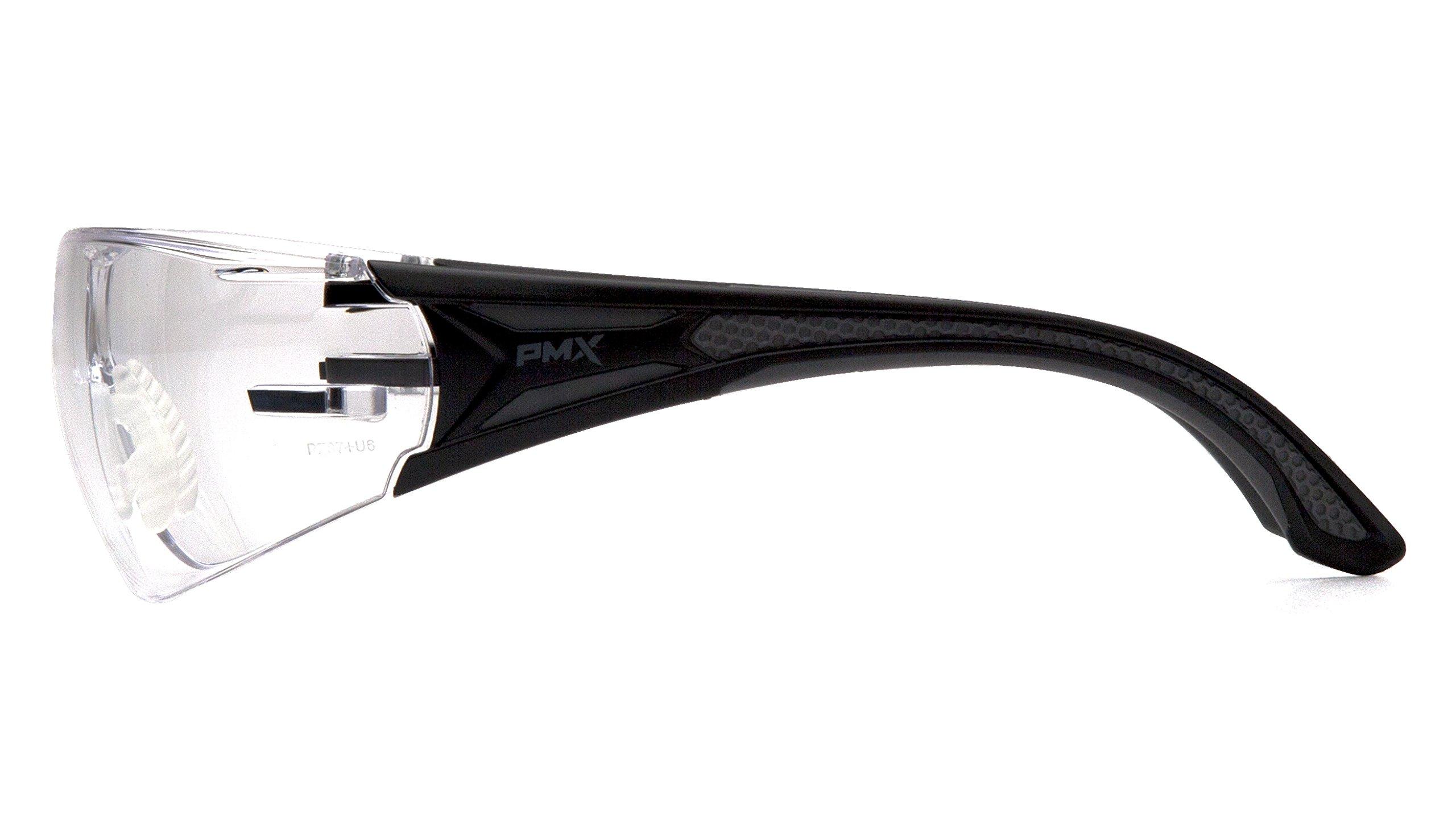 Pyramex Safety Pyramex Endeavor Plus Safety Glass Black/Gray Frame Clear Anti-Fog Lens