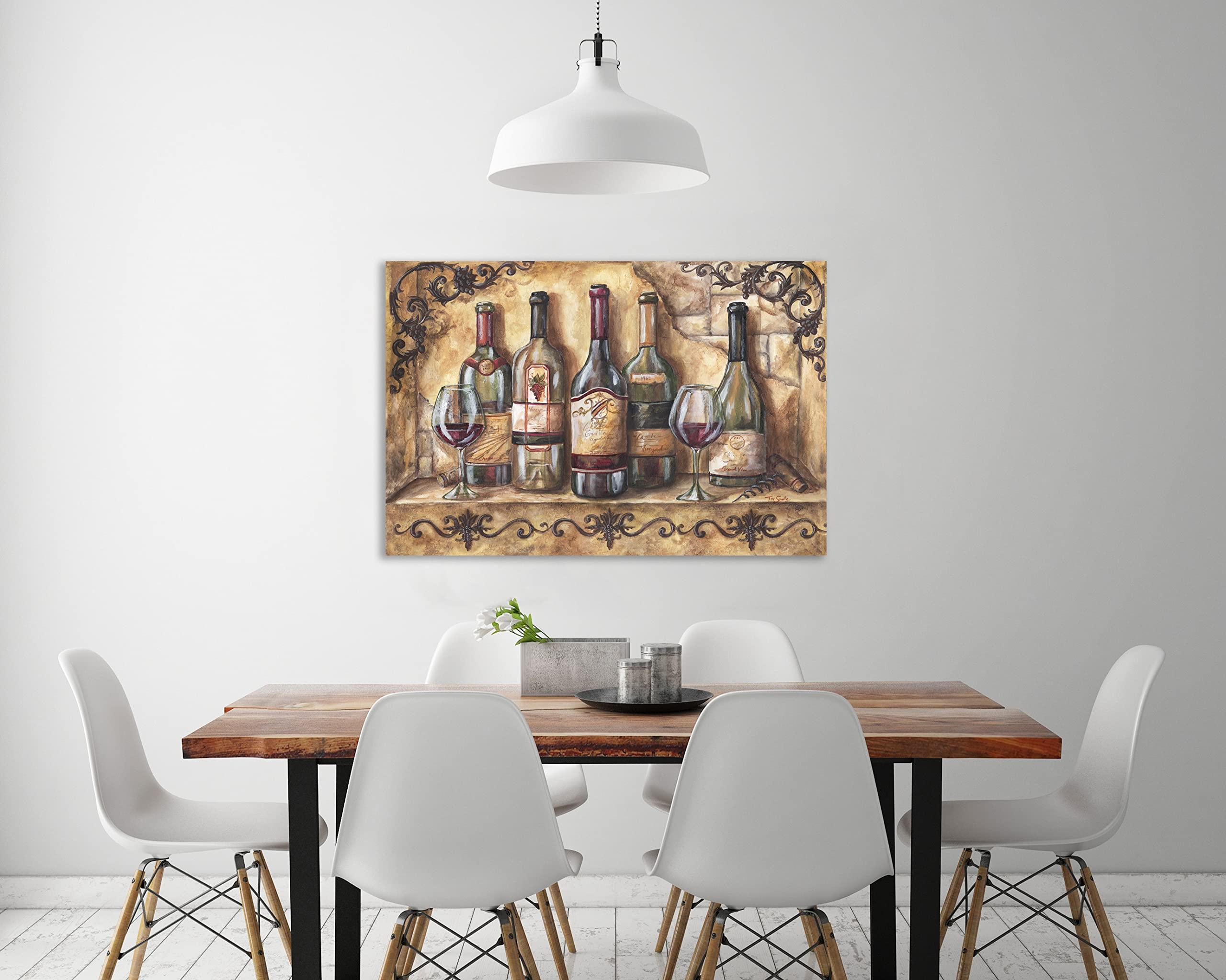 Jaxson Rea Jaxson Rea \"Wine Shelf Gallery Wrapped Canvas by Tre Sorelle Studios, 48\" x 32\"