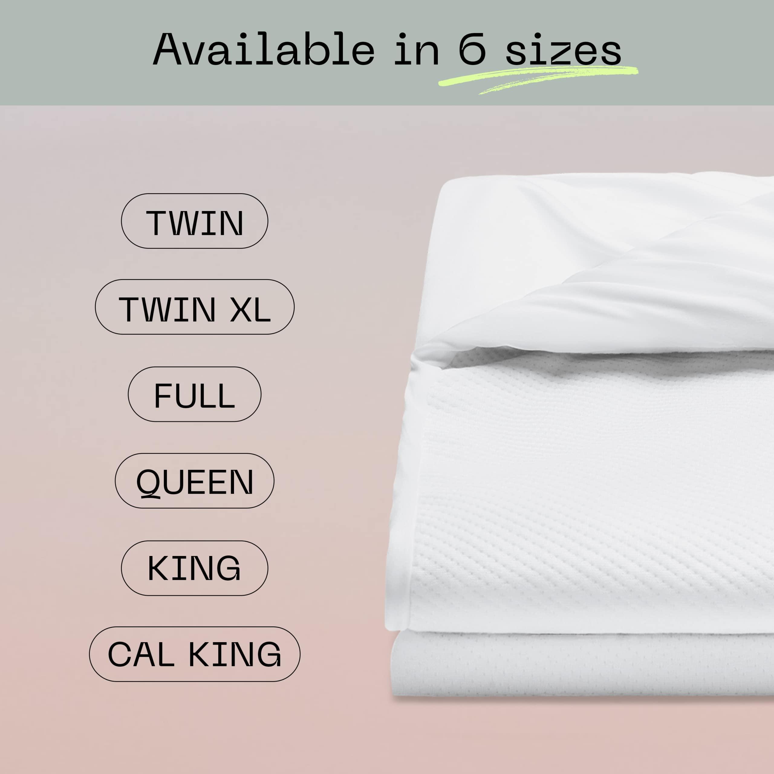 Coop Home Goods Coop Home Goods Ultra-Tech Waterproof Mattress Protector Twin, Smooth Top Mattress Pad, Waterproof Cover, Up to 18 Inches Deep, Machine Washable, Noiseless Comfort, Twin (39x75)