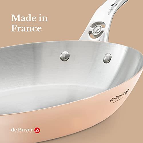 De Buyer PRIMA MATERA Round Copper Stainless Steel Fry Pan 11-Inch