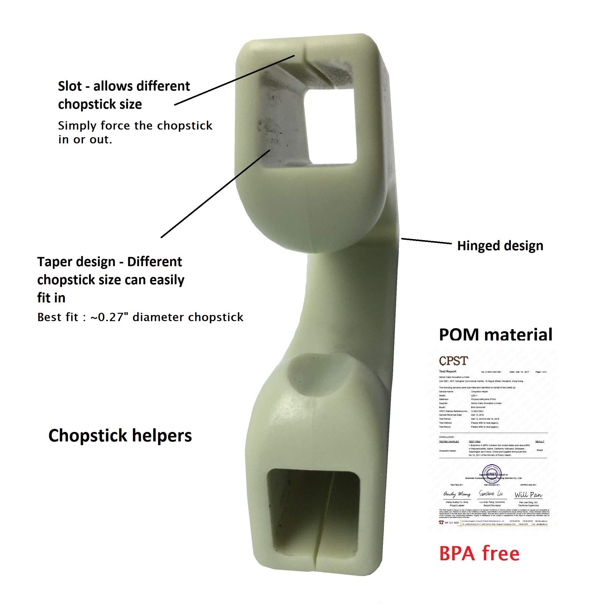 SENIOR ICARE Senior ICare Chopstick Helper - Training Chopsticks for Adults, Beginners, Trainers or Learners, Right or Left Handed - Non-Slip, Reusable, Replaceable