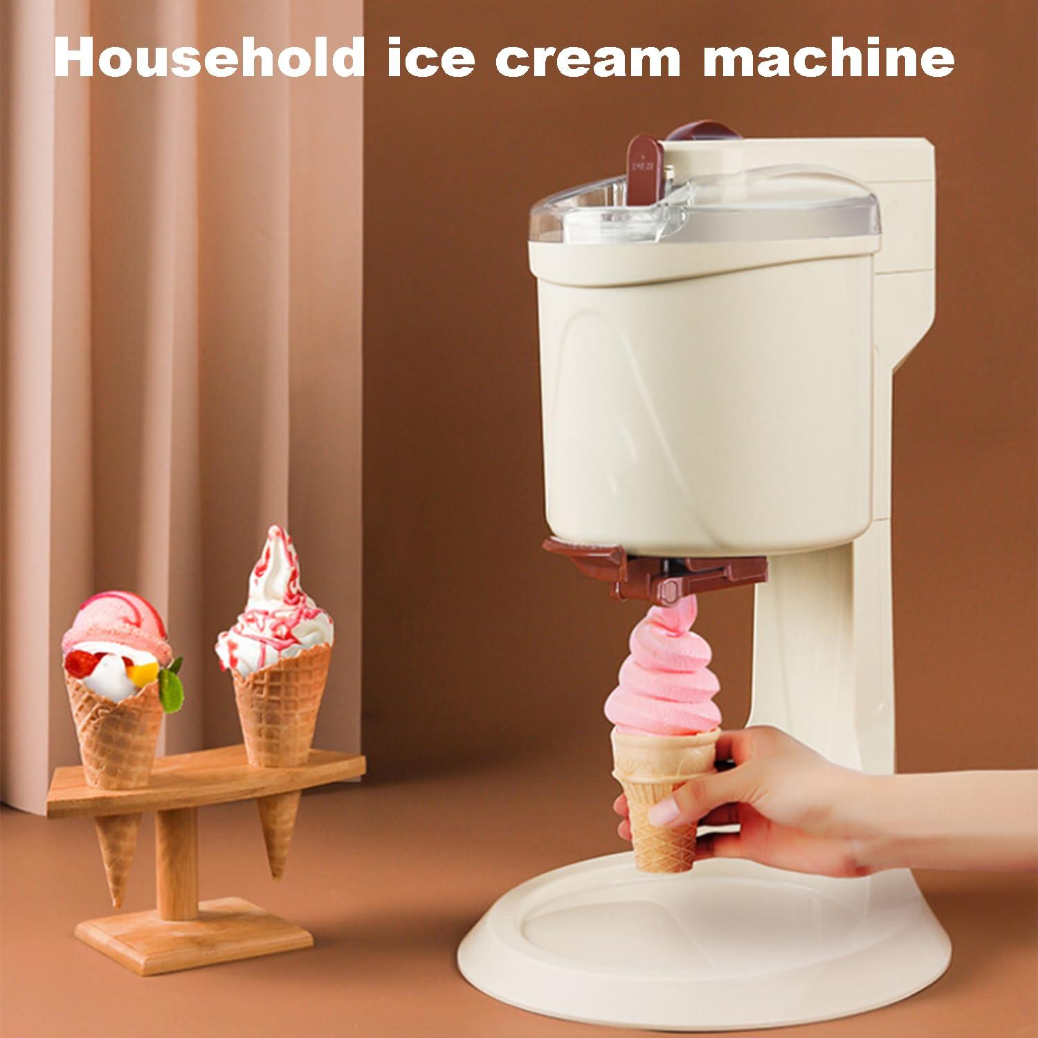SOYPAX Soft Serve Ice Cream Machine, Home DIY Kitchen Automatic Mini Fruit Soft Serve Ice Cream Machine, Healthy, Simple One Push Operation