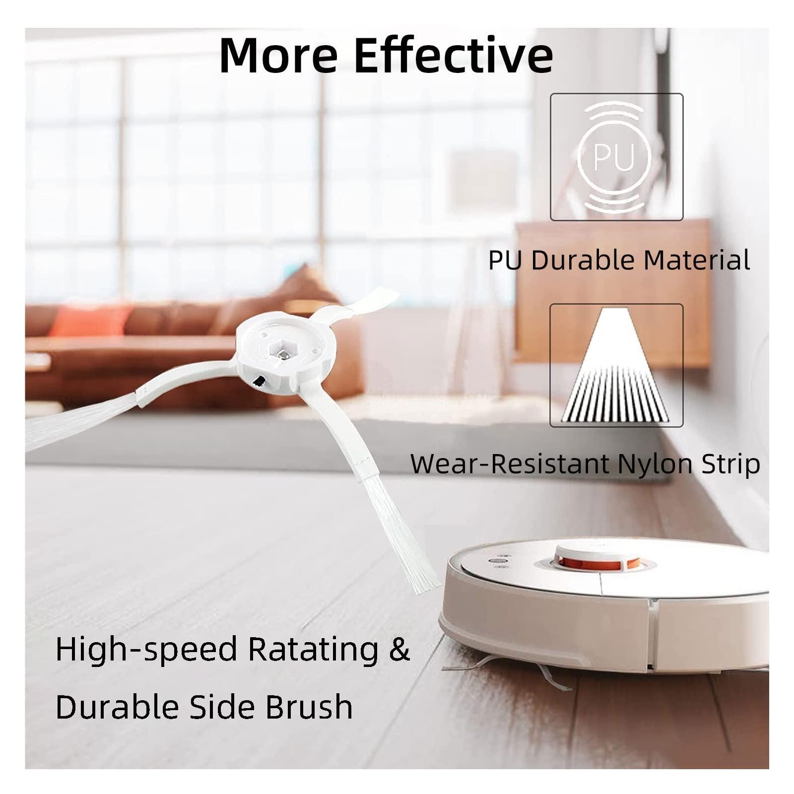 ORCOW ORCOW Compatible with Xiaomi Mi Robot Vacuum Cleaner 1st Gen / 2 / 1S, SDJQR01RR SDJQR02RR SDJQR03RR Roborock E4 E5 S4 Max Main Side Brush Filter (Color : Set C)