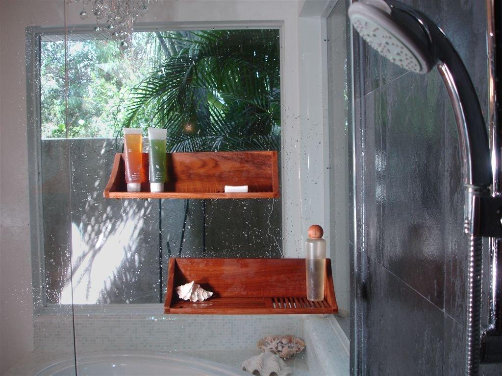 AquaTeak AquaTeak The Original Moa Straight Teak Shower Shelf