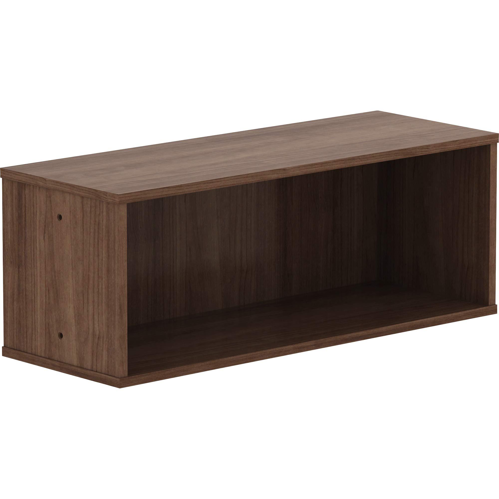 Lorell Lorell, LLR90280, Panel System Open Storage Cabinet, 1 Each, Walnut