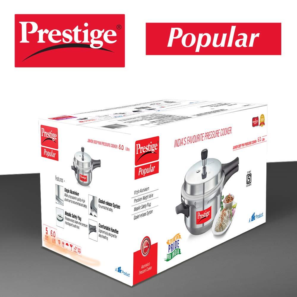 PRESTIGE Prestige PRPDP Pressure Cooker, 5-Litre, Silver