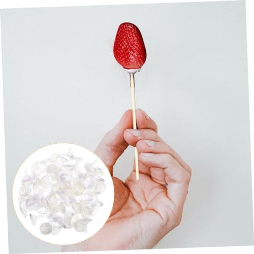 Operitacx Operitacx 300 Pcs Chocolate Torus Cake Pop Stand Cotton Candy Sticks Dessert Liners Mini Chocolate Wrapper Lids Holders Chocolate Molds Snacks Cake Pop Mold Candy Molds Graham White Plastic