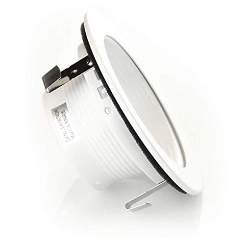 Four Bros Lighting 4 Inch Light White Stepped Baffle Trim - for 4" Recessed Can, Fits Halo/Juno Remodel Housing, Four Bros Lighting SB4/WHT, 6 Pack (White)