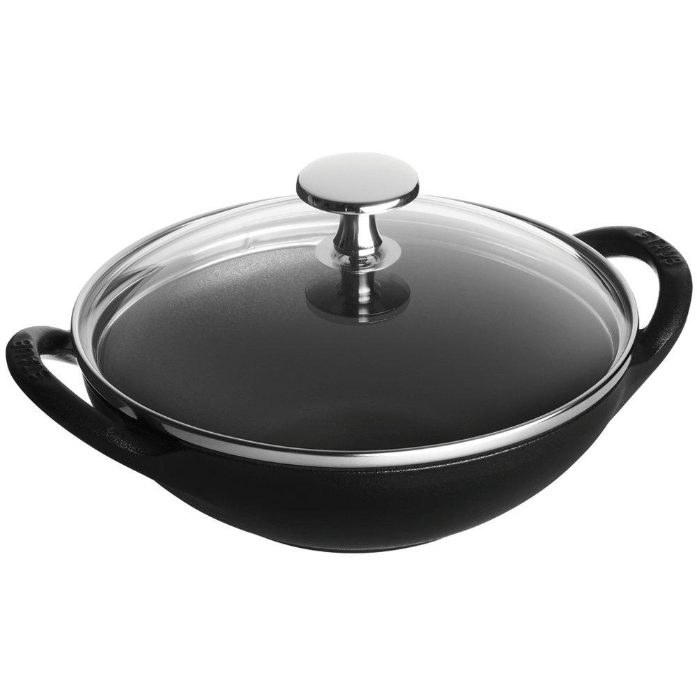 STAUB STAUB Cast Iron Baby Wok, 0.5-quart, Black Matte