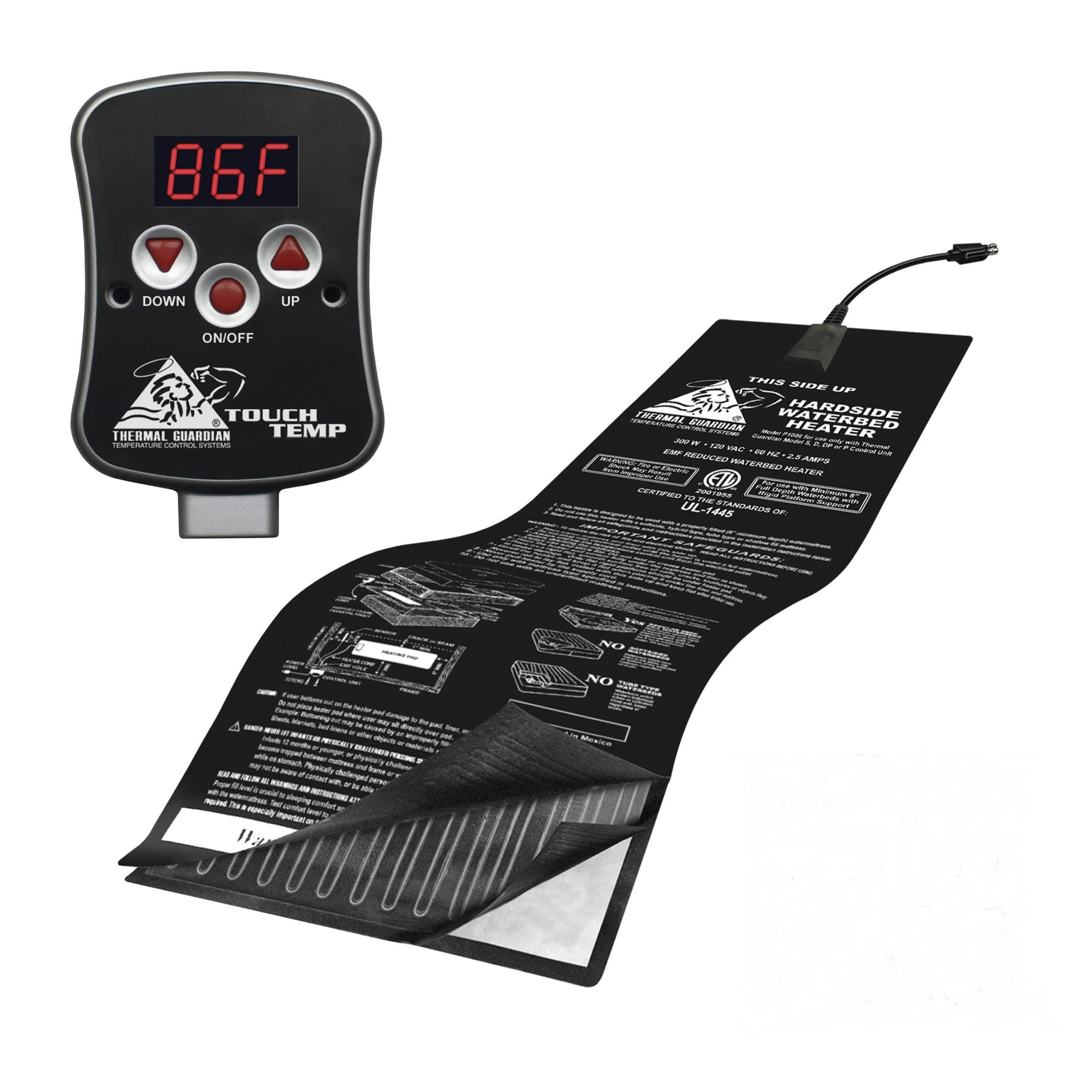 INNOMAX INNOMAX 98% WAVELESS WATERBED Mattress/Liner/Digital Heater/PAD/Fill Drain/Conditioner KIT for hardside (Wood Frame) waterbeds (California King 72x84 1G8P1)