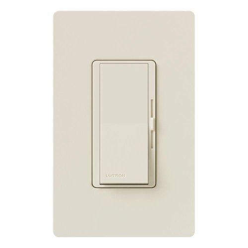 Lutron Lutron Diva LED+ Dimmer Switch for Dimmable LED, Halogen and Incandescent Bulbs, 250W/Single-Pole or 3-Way, DVCL-253P-LA, Light Almond