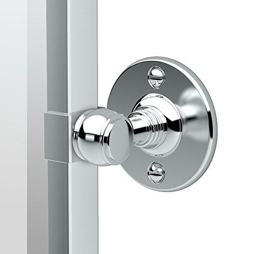 Gatco Gatco 4419FS Cafe Framed Rectangle Mirror, 32.5 H x 28.25 W | Wall Mounted Pivoting Beveled Bathroom Vanity Mirror with Chrome Frame and Brackets