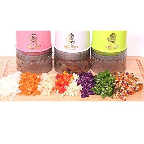 Gomdoli Vegetable Chopper Slicer Food Chopper Korean TV Home Shopping Product (Pink)