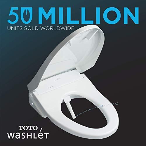 TOTO TOTO SW2014#01 A100 Electronic Bidet Toilet Cleansing Warm Water and Heated Seat, Elongated, Cotton White