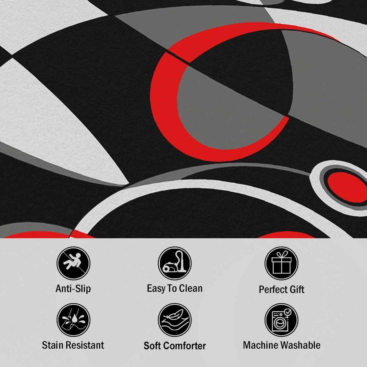 jejeloiu American Flag Area Rug 5'x7' Gun Living Room Rugs for Bedroom Home Decorative Weapon Carpet Ultra Soft Non-Slip Indoor Floor Mat