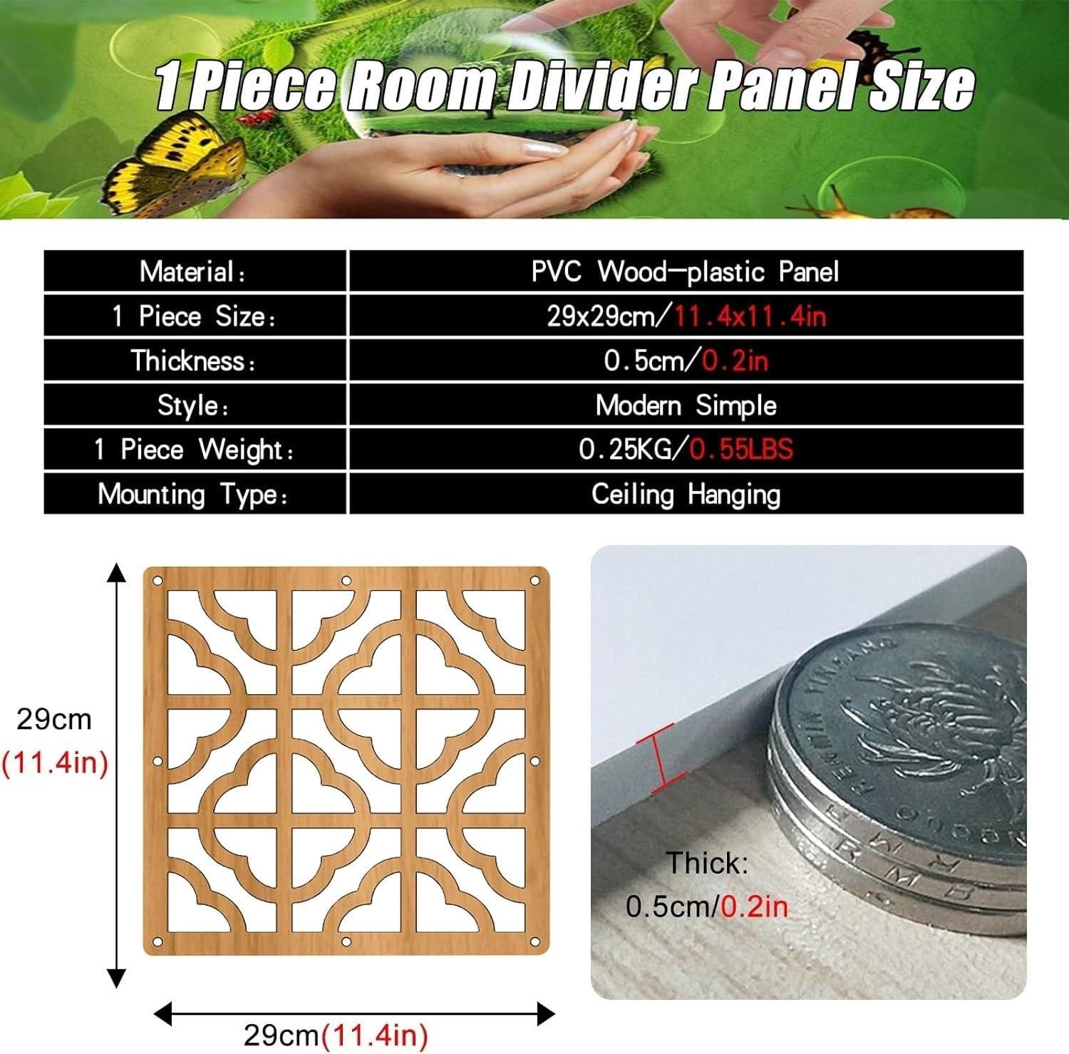 SAFWELAG SAFWELAG Folding Freestanding Partition Room Hanging Screen Divider Panels Hanging Room Divider, Lightweight Panel Screen for Apartment Studio, Open Space Partition Curtain Wall with Accessories (Col