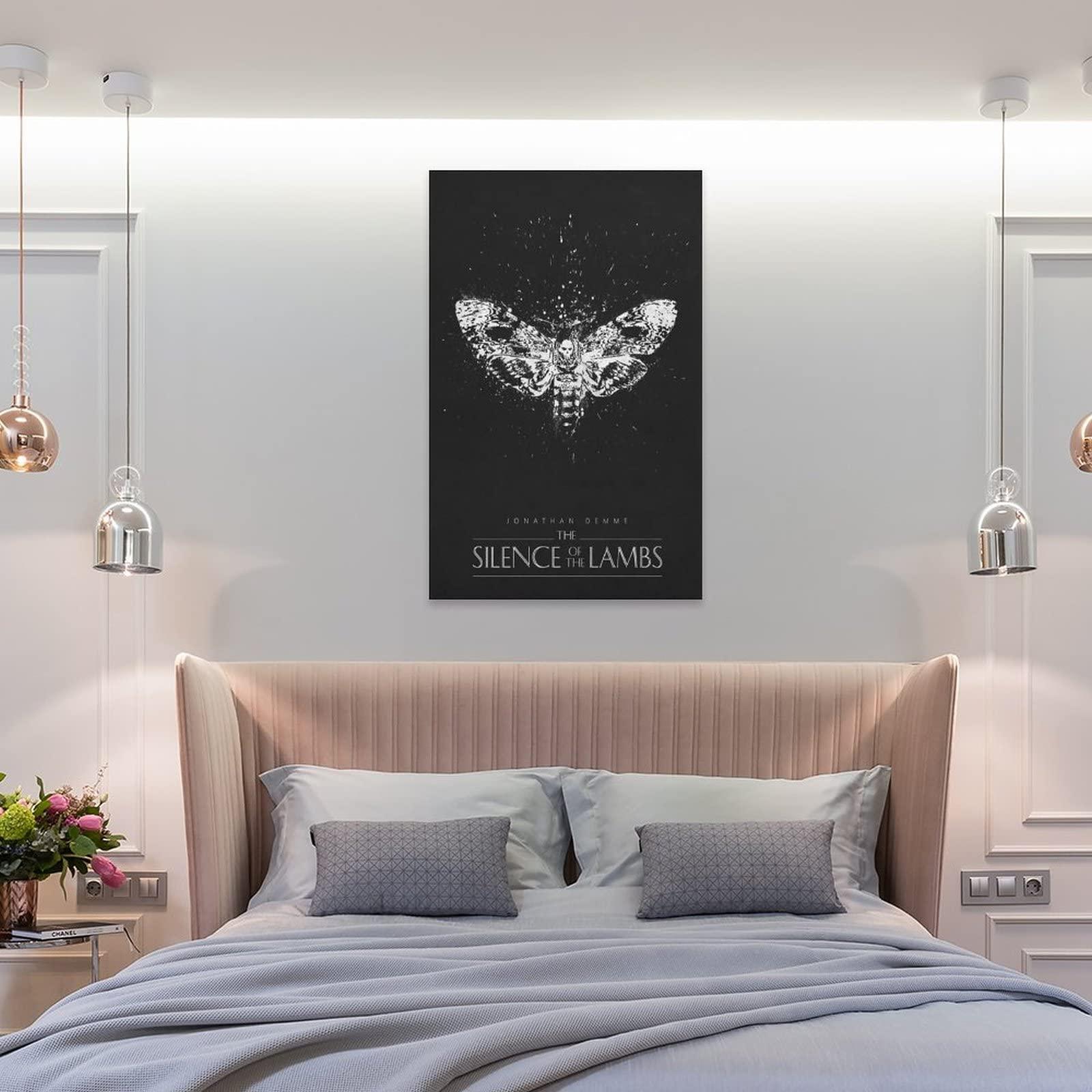 HAUHAU The Silence of The Lambs Movie Poster (3) Art Poster Canvas Painting Decor Wall Print Photo Gifts Home Modern Decorative Posters Framed/Unframed 16x24inch(40x60cm)