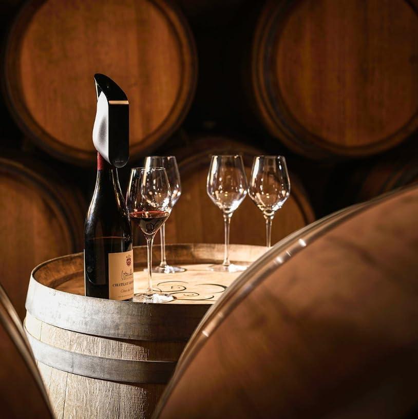 AVEINE AVEINE Original - Connected Wine Aerator - Android & iOS Compatible - Box containing 1 Smart Aerator, 1 Protection Bag, 1 Charging Stand, 1 USB Cable - Instant Wine Aeration - Manufacturer Warranty