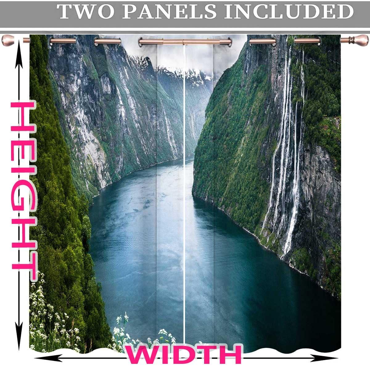 ZYMECH ZYMECH Scenic Bead Curtain for Doorway,Landscape Closet Curtains Kids Room 72in Width by 85in Height