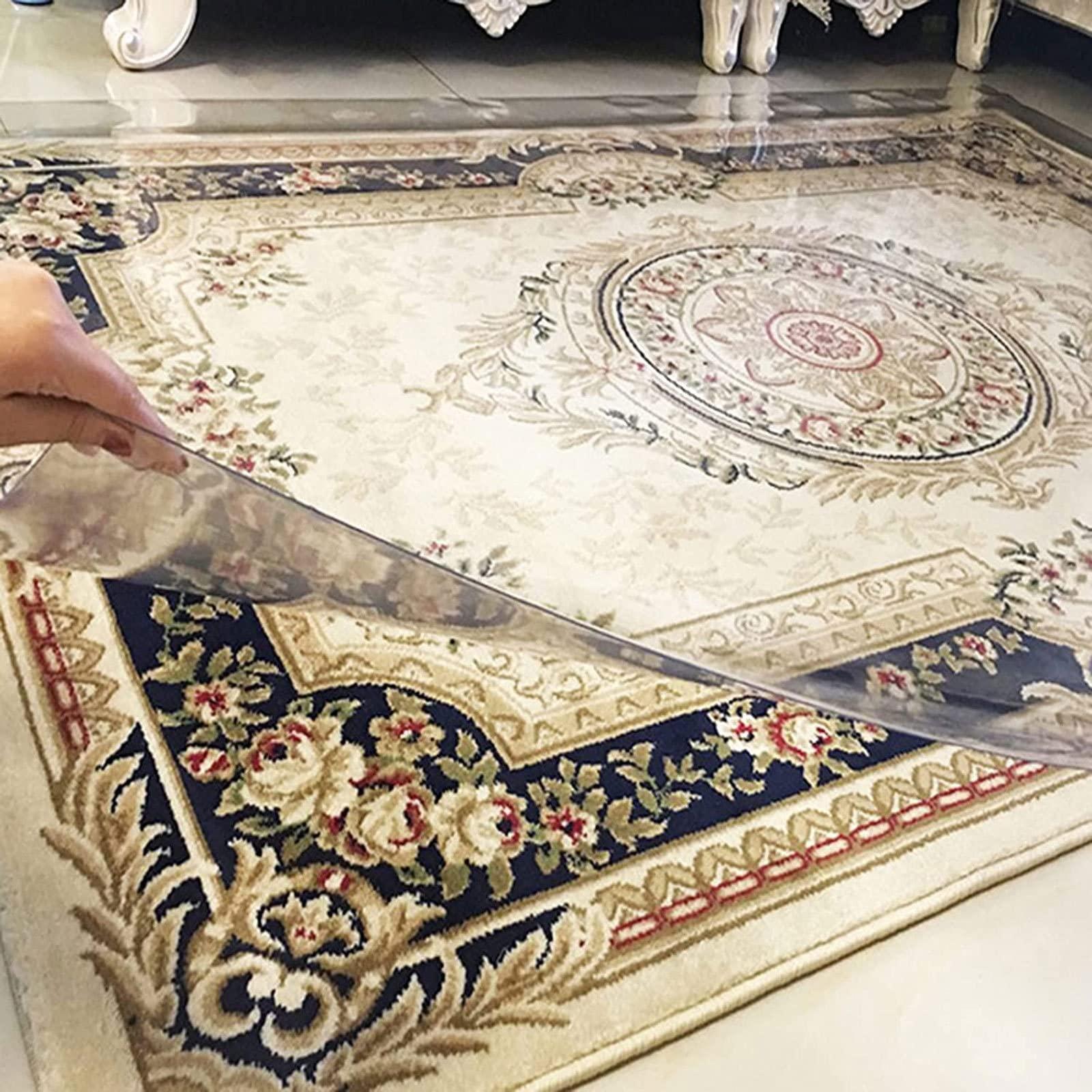 generic Runner Rugs Clear Vinyl Plastic Floor Runner Protector,2x8.5ftHD Transparent Carpet Hallway Hardwood Floors Mat Protect Pad, Non-Skid, Waterproof