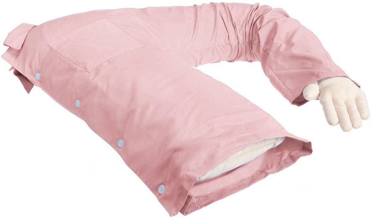 Boyfriend Pillow Boyfriend Pillow Cute and Fun Husband, Companion or Cuddle Buddy Body Pillow with Benefits Funny Unique Gag Gift Idea Body Pillow, Light Pink