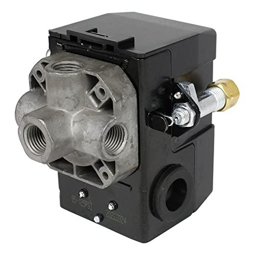 LEFOO Lefoo Quality Air Compressor Pressure Switch Control 95-125 PSI 4 Port w/Unloader LF10-4H-1-NPT1/4-95-125