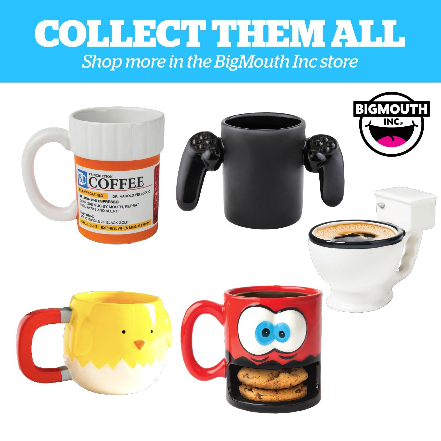 BigMouth Inc BigMouth Inc Toilet Mug - Funny Coffee Cup for Men, Women - Novelty Toilet Bowl Mug - Hilarious Gag Gift for Holidays, Birthday, Secret Santa Party - Ceramic Bathroom Mug for Home, Office - 12 Oz