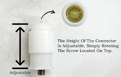 Plumb USA Bathtub Drain Plug Drain Stopper, Tip-Toe Bath Plunger (5/16 Inch, Oil Rubbed Bronze)