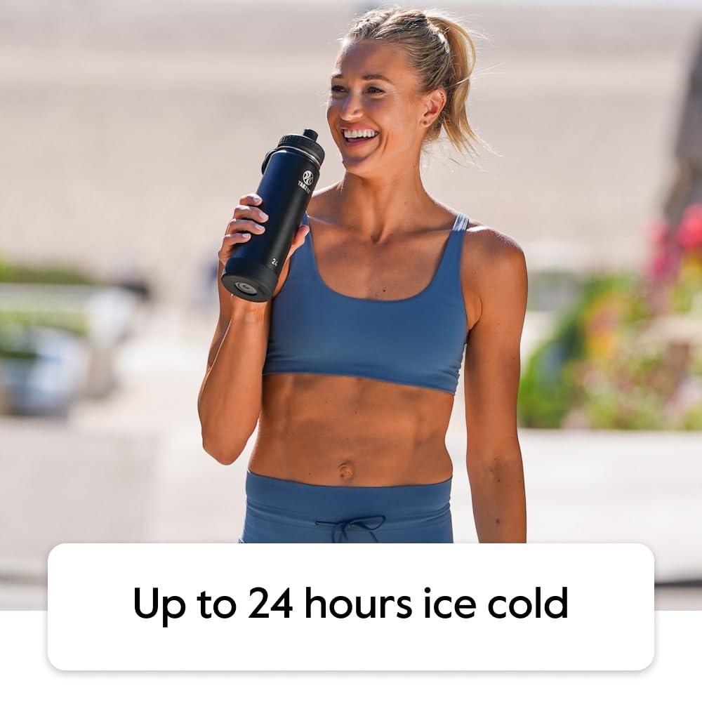 Takeya Takeya Actives Insulated Stainless Steel Water Bottle with Spout Lid, 40 Ounce, Blush