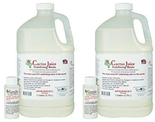 TurnTex Cactus Juice Stabilizing Resin for Woodworking-1 Quart