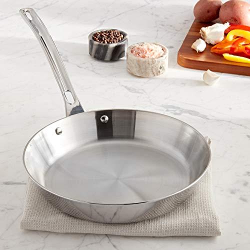 Viking Culinary Viking Culinary Contemporary 3-Ply Stainless Steel Nonctick Fry Pan, 10 Inch, Ergonomic Stay-Cool Handle, Dishwasher, Oven Safe, Works on All Cooktops including Induction