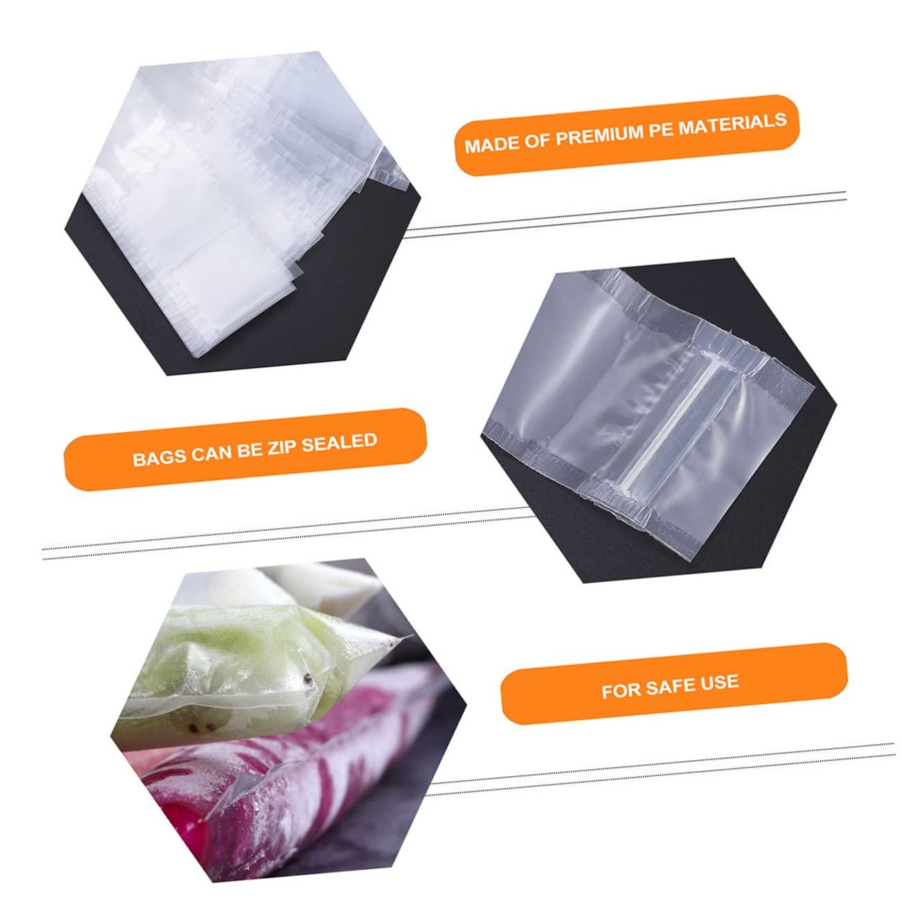 ULDIGI ULDIGI Reusable Popsicle Holders Ice Popsicles Bags 80Pcs Ice Lolly Packing Bags for Home Use