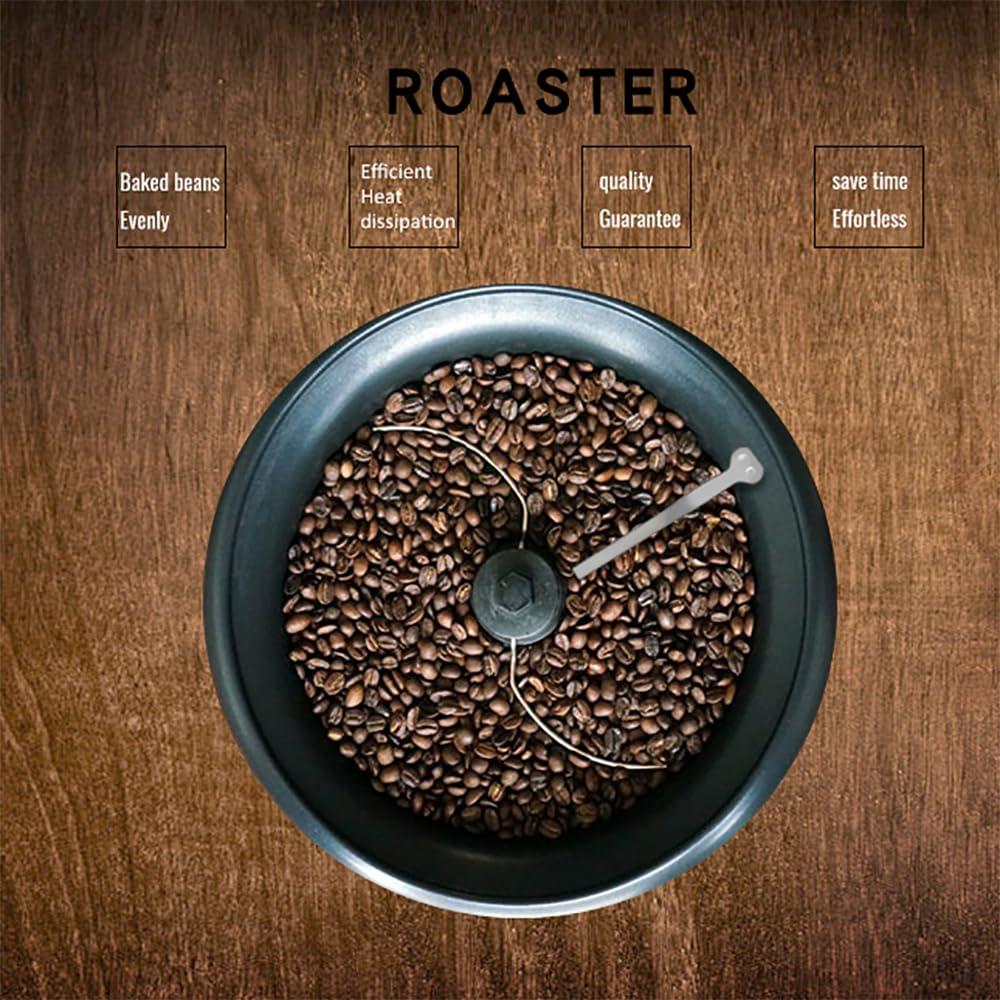 TsoLay TsoLay Coffee Bean Roaster, 1200W Nut Roasting Machine, 750g Capacity, 100-240 Adjustable Temp, 0-60 Mins Adjustable Time, Non-Stick Pan and Heat Evenly, Suitable for Nut Peanut Cashew Chestnuts