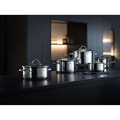 WMF WMF Pot Ø 20 cm Approx. 2.5L Provence Plus Pouring Rim Glass Lid Cromargan Stainless Steel Polished Suitable for Induction Hobs Dishwasher-Safe