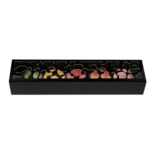 Restaurantware Restaurantware Valentino 12 Inch Macaron Boxes 100 Macaron Packaging - Holds 5 Macarons With Lids Black Paper Macaron Gift Boxes Separate Compartments For Gifts and Parties