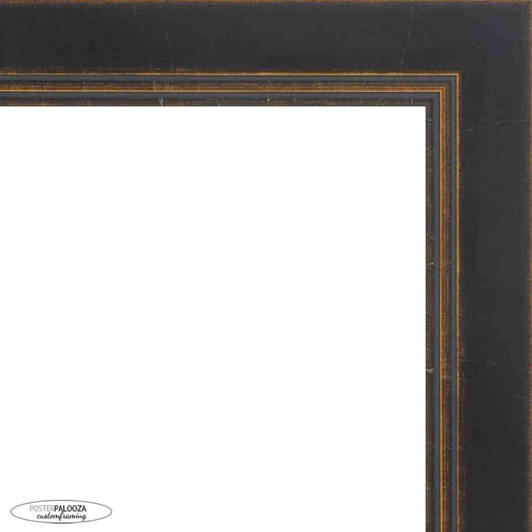 Poster Palooza Poster Palooza 20x13 Contemporary Black Complete Wood Picture Frame with UV Acrylic Plexiglass, Foam Board Backing & Hardware Included