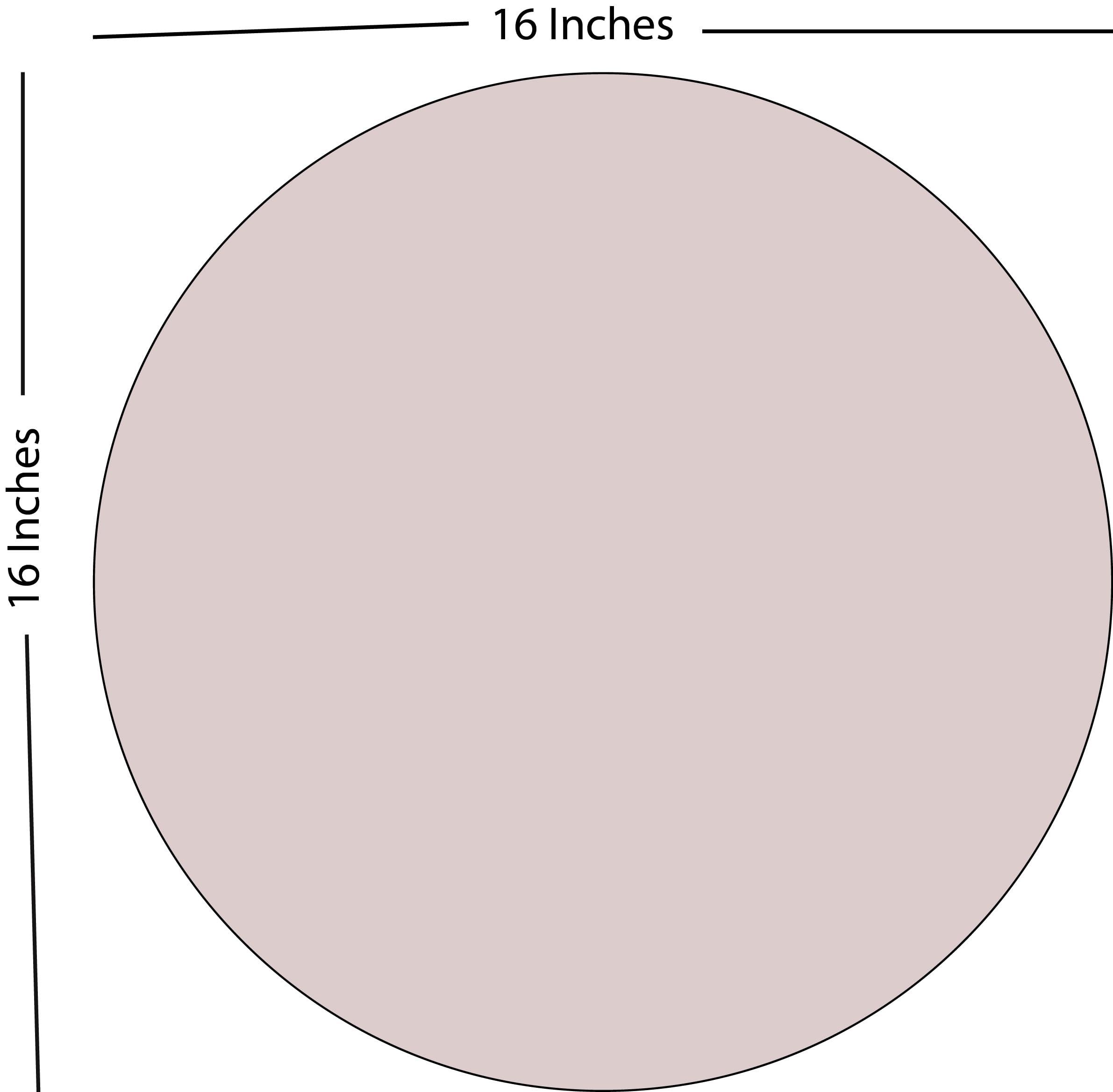Glass Beveling Service 16\" Inch Round Glass table top - 1/4\" Thick - Bevel Polish Edge, America Glass by Glass Beveling Service