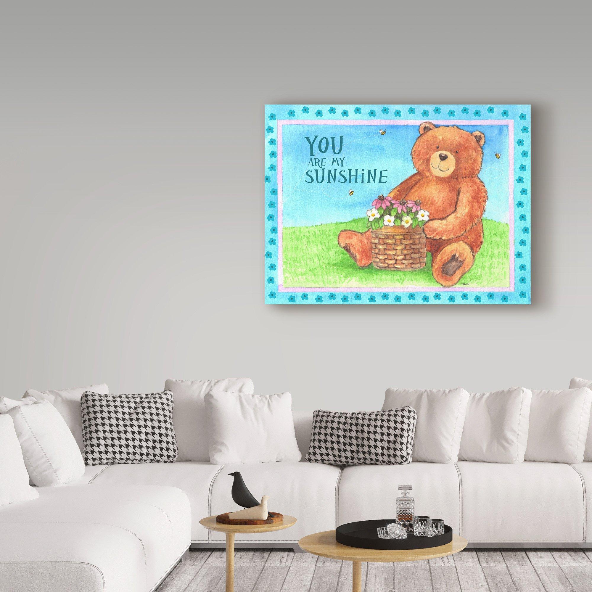 Trademark Fine Art Bear Sunshine by Melinda Hipsher, 35x47-Inch
