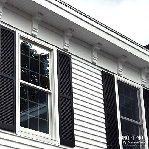 Ekena Millwork Ekena Millwork COR04X04X07DE 4-Inch W x 4-Inch D x 7 1/2-Inch H Devon Corbel , White