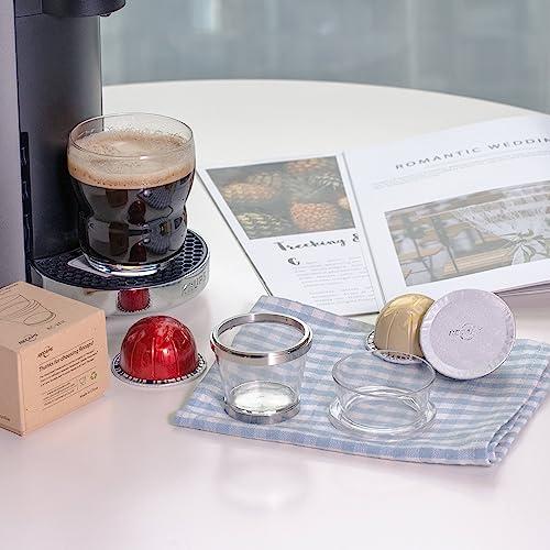 RECAPS RECAPS Refilling Filling Tool Holder Compatiblewith Nespresso Vertuo Coffee Pod for Reusable Refillable Coffee Capsule