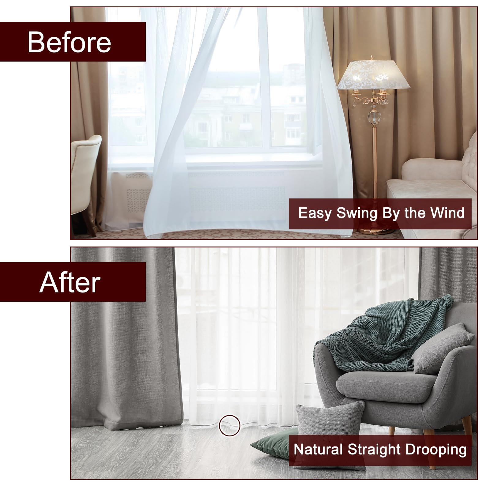 uxcell uxcell Curtain Weights (15g), Drapery Iron Weight for Bathroom Home Curtains Tablecloth Flags, White, 100Pcs