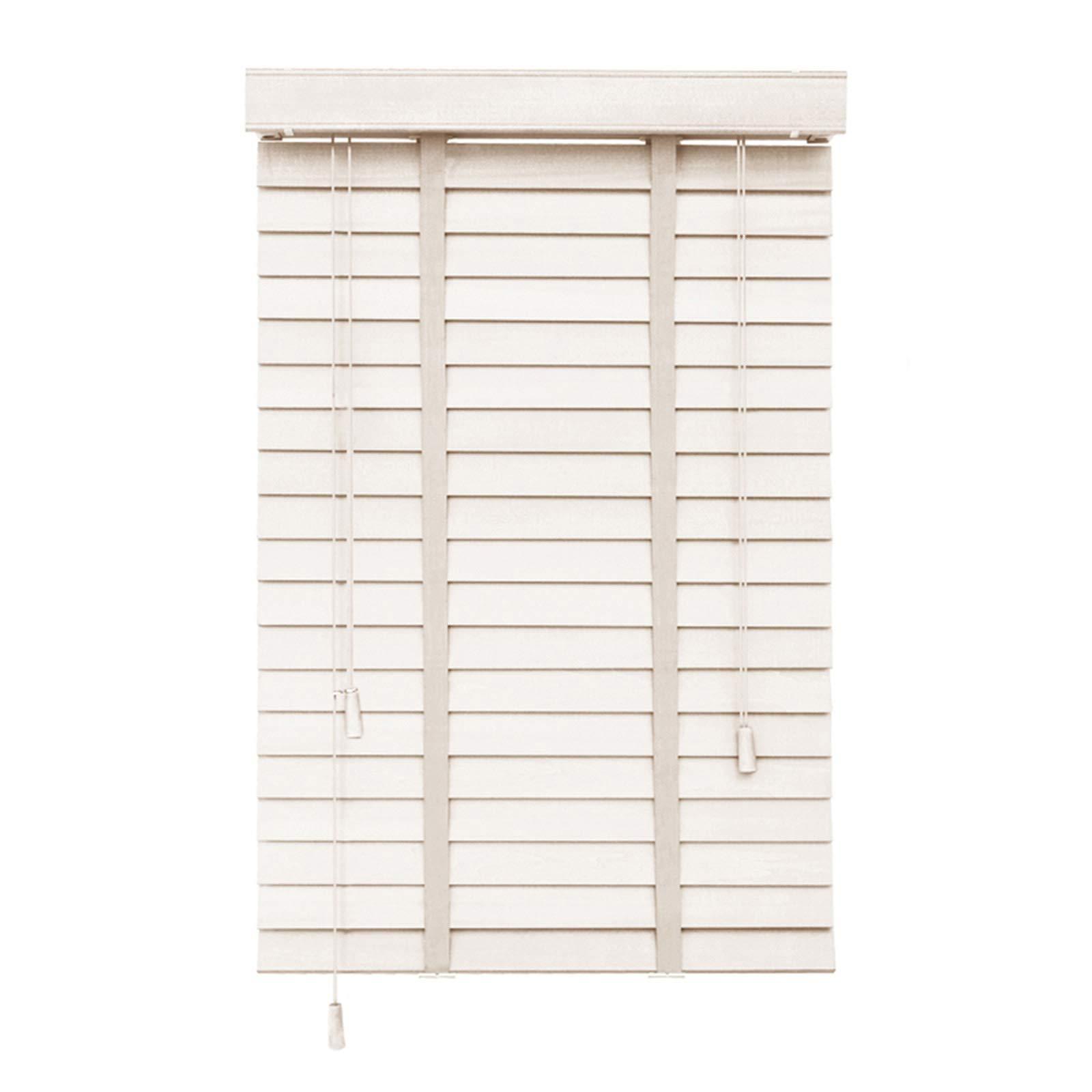 Jolan Real Wood Blinds White,Blackout Shades,Study/Living Room/Office,Faux Wood Blinds,Breathable/Sunscreen,Customizable.,69x163cm/27x64in